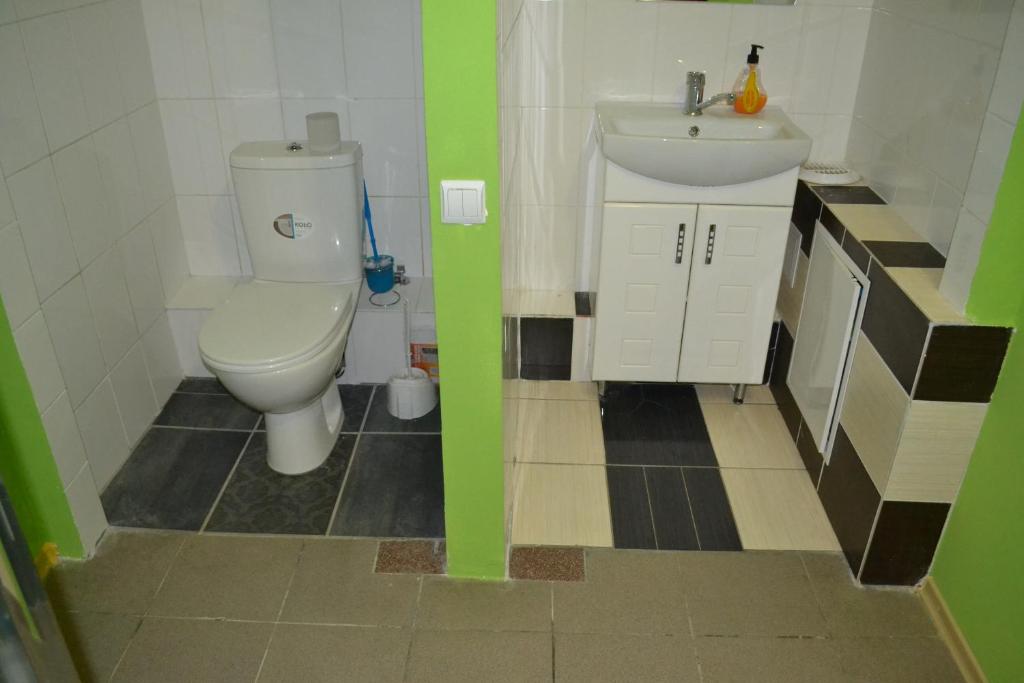 Koupelna v ubytování Hostel VIP