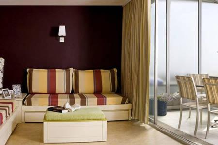 Posezení v ubytování Appt 5 personnes vue mer piscine Costa Plana Cap d'Ail Monaco