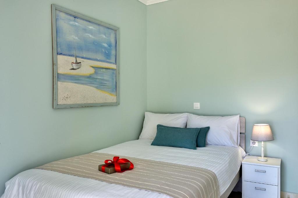 A bed or beds in a room at Villa Despina in Kisamos