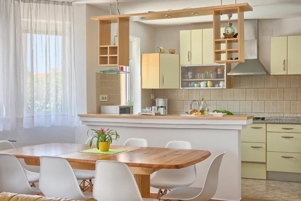 Kuchyň nebo kuchyňský kout v ubytování Holiday Home Nikol