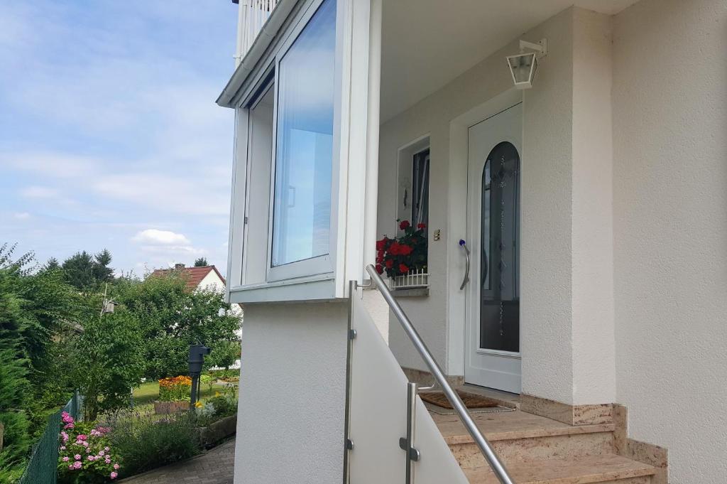 Balkón nebo terasa v ubytování Gästehaus Fleck