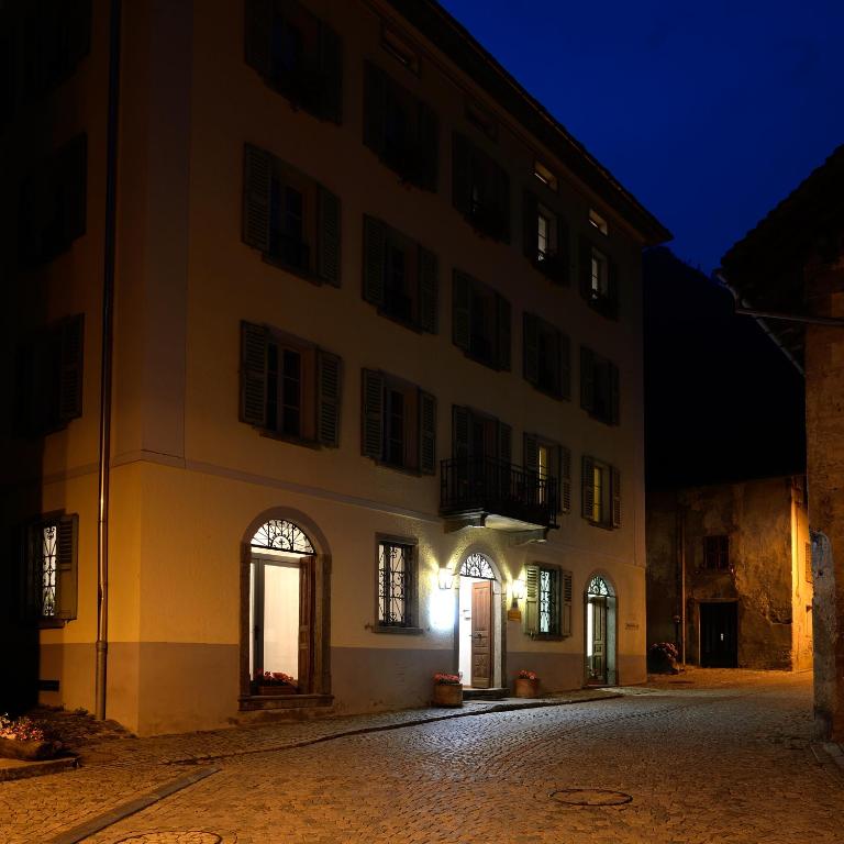 O edifício onde o hotel está situado