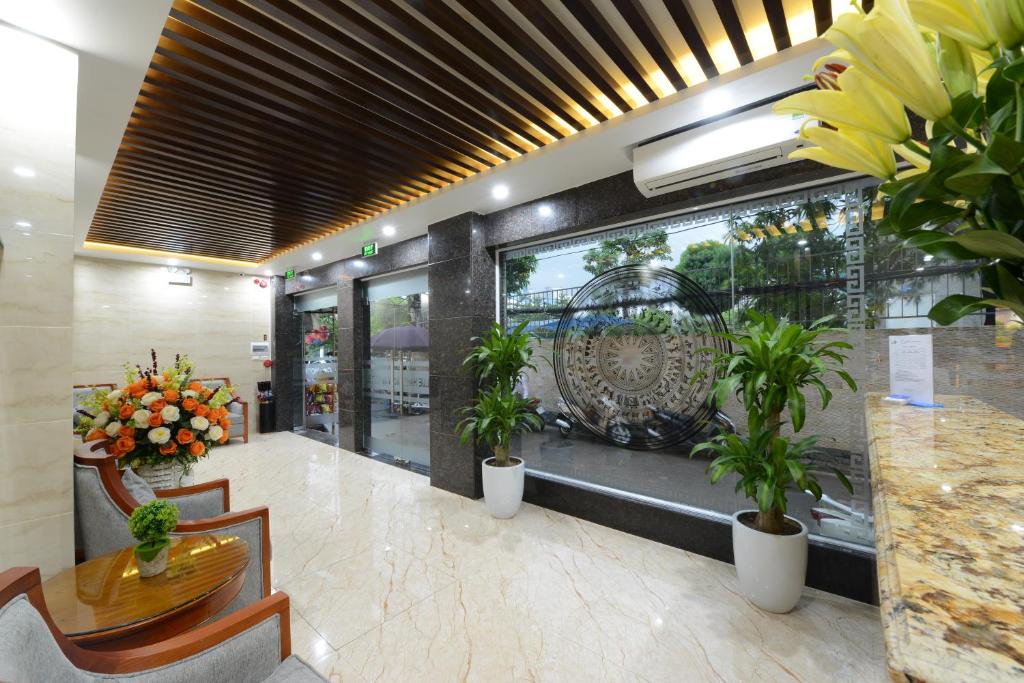 Vstupní hala nebo recepce v ubytování Blue Hanoi Inn City Hotel