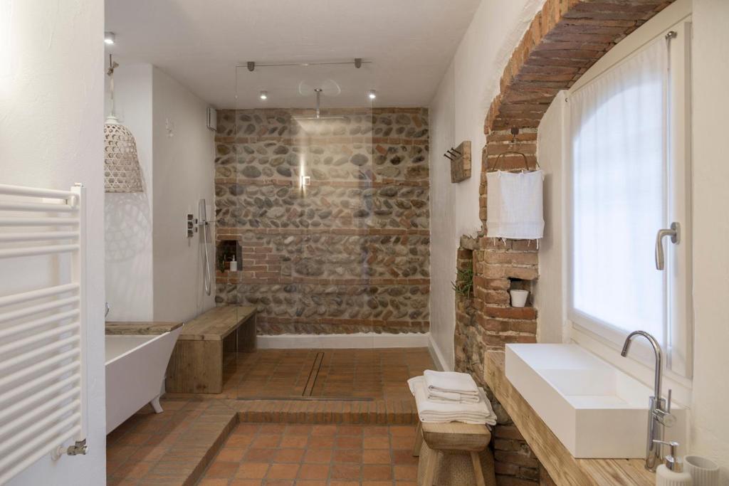 Koupelna v ubytování La Torre Medioevale