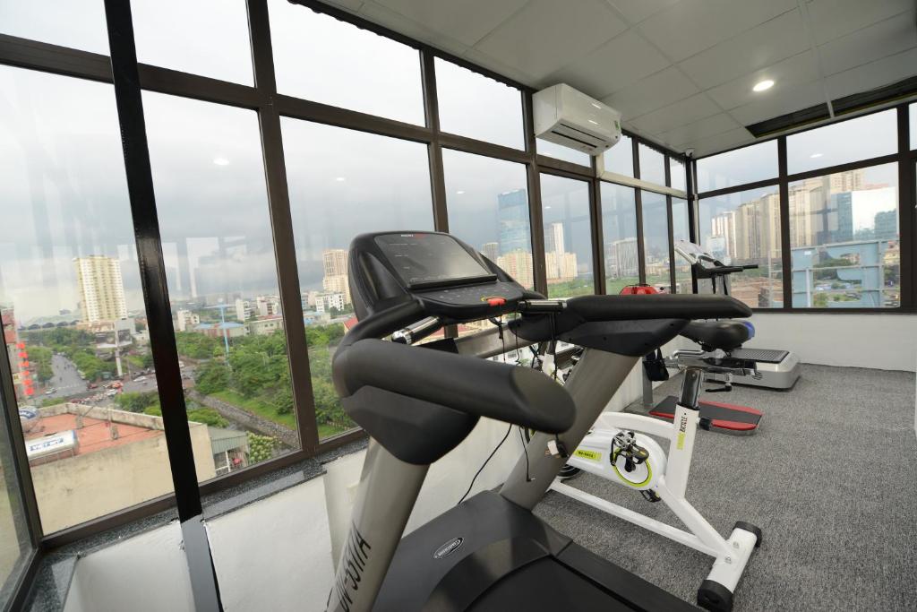 Fitness centrum a/nebo fitness zařízení v ubytování Blue Hanoi Inn City Hotel