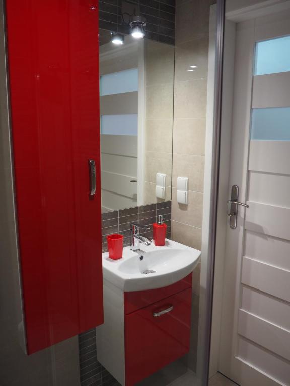 Kúpeľňa v ubytovaní Apartament RED FLOWERS