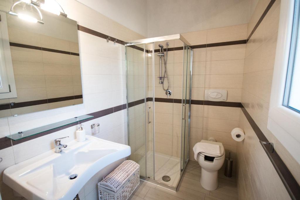 Koupelna v ubytování Edonè B&B