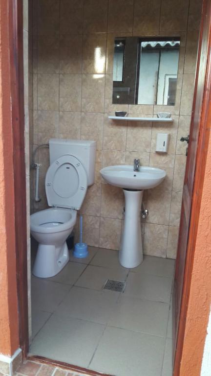 Koupelna v ubytování Casa Mihai
