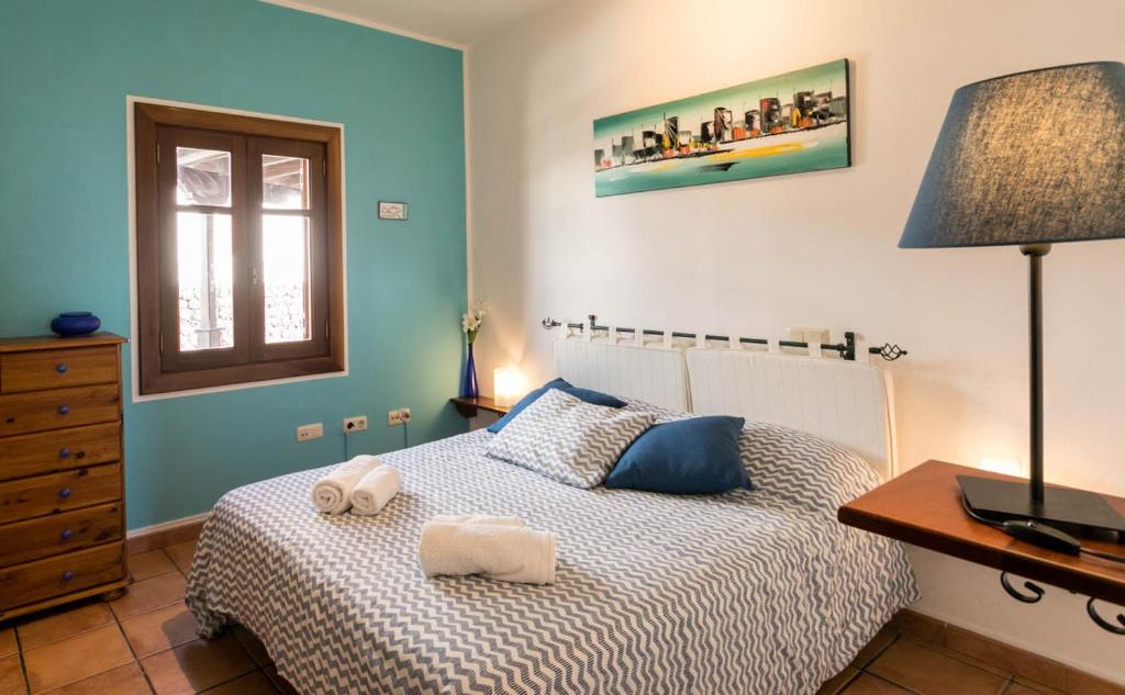 Postel nebo postele na pokoji v ubytování Villa El Jable Lanzarote