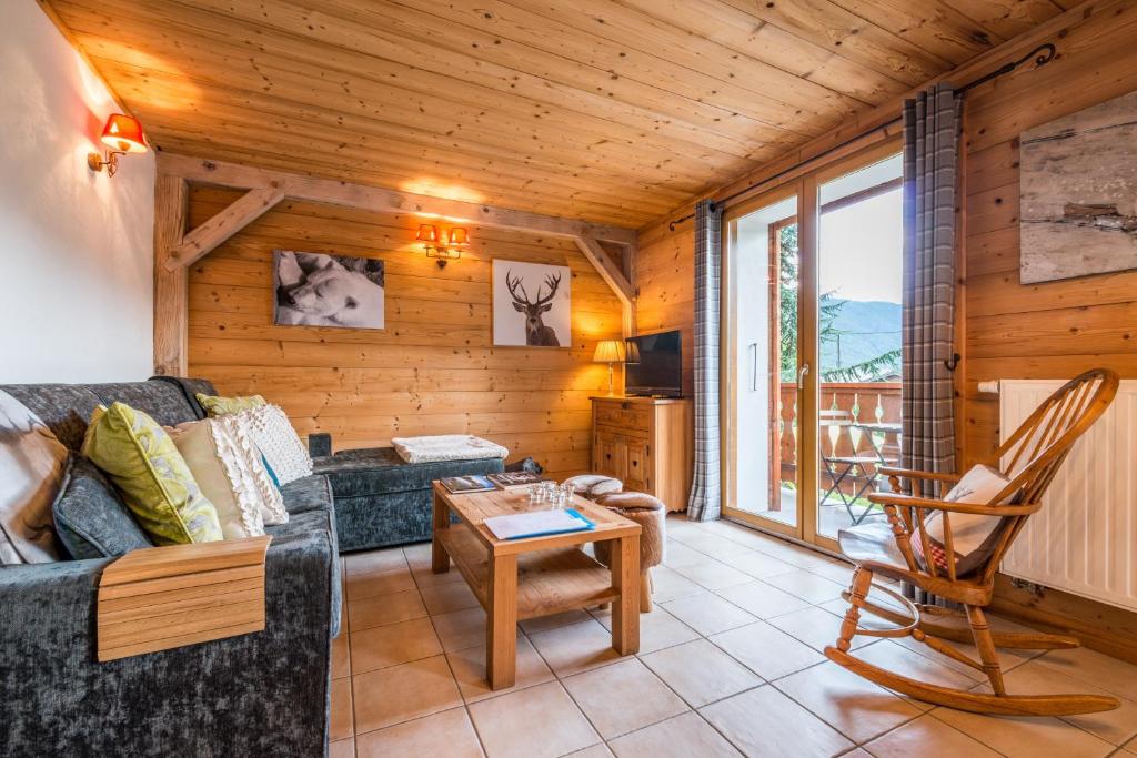 Posezení v ubytování Appartement Midi Romand proche Morzine