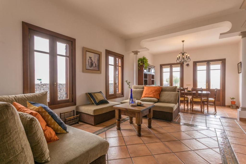 Posezení v ubytování Villa El Jable Lanzarote