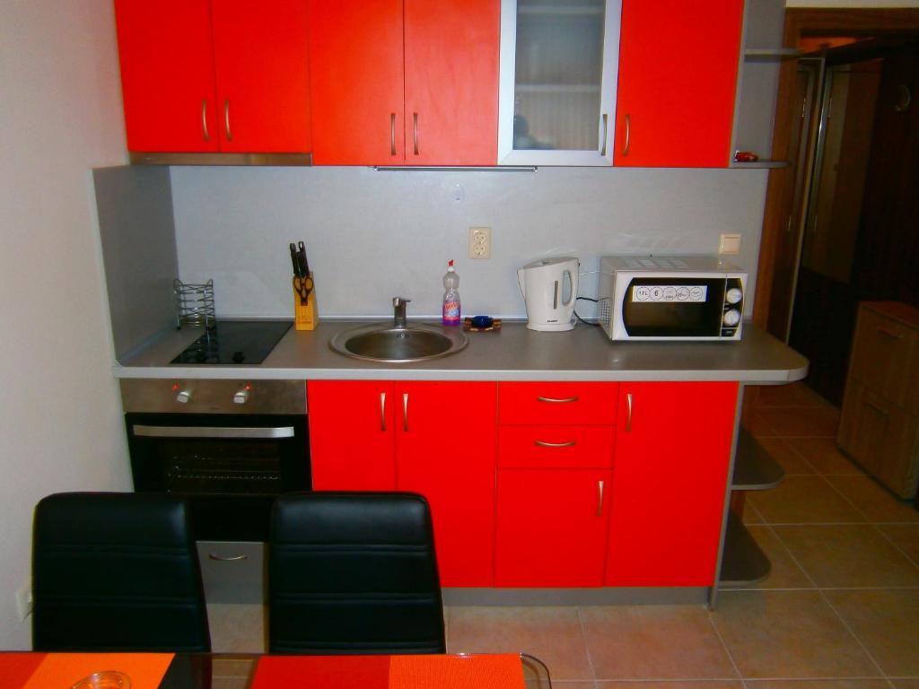Köök või kööginurk majutusasutuses Apartament Stefi II