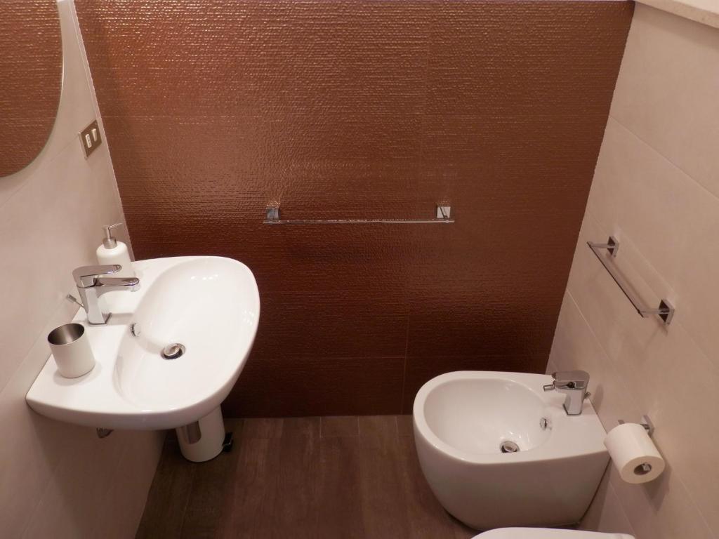 Koupelna v ubytování Corsaro B&B