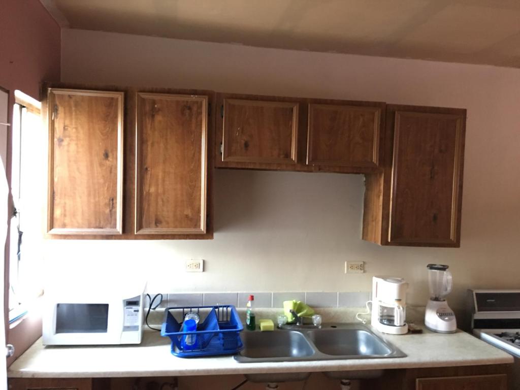 Kuchyň nebo kuchyňský kout v ubytování Blanquita Apartment