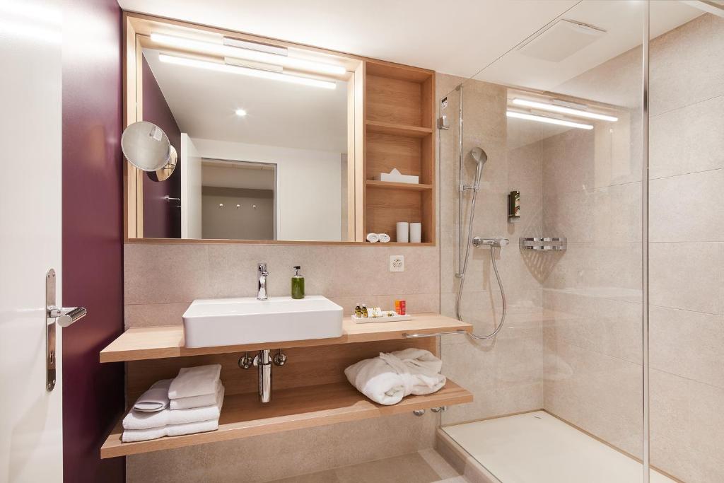 Koupelna v ubytování Hotel Gasthof zum Ochsen