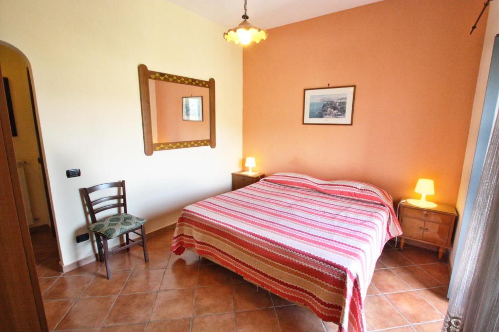 Postel nebo postele na pokoji v ubytování Casarufolo Paradise