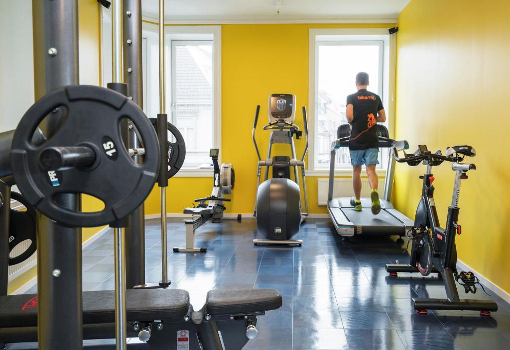 Fitness centrum a/nebo fitness zařízení v ubytování Thon Hotel Nidaros
