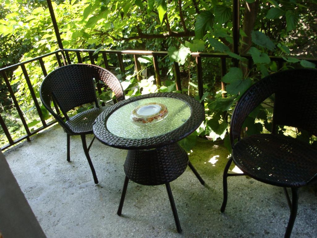 Balkón nebo terasa v ubytování Tamari Guest House