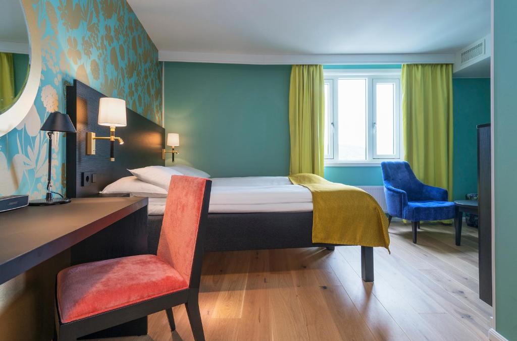 Postel nebo postele na pokoji v ubytování Thon Hotel Nidaros
