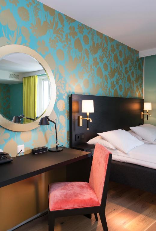 Postel nebo postele na pokoji v ubytování Thon Hotel Nidaros