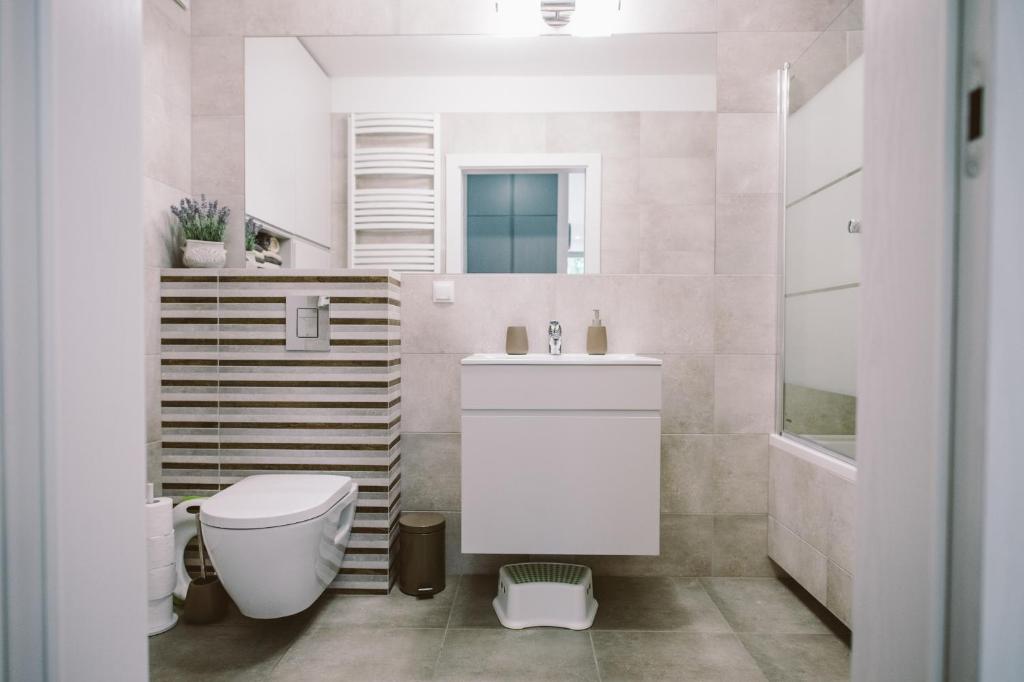 Kúpeľňa v ubytovaní Apartamenty Rodzina nad morzem