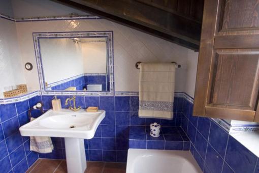 Koupelna v ubytování Casas Herrenales de Ulaca