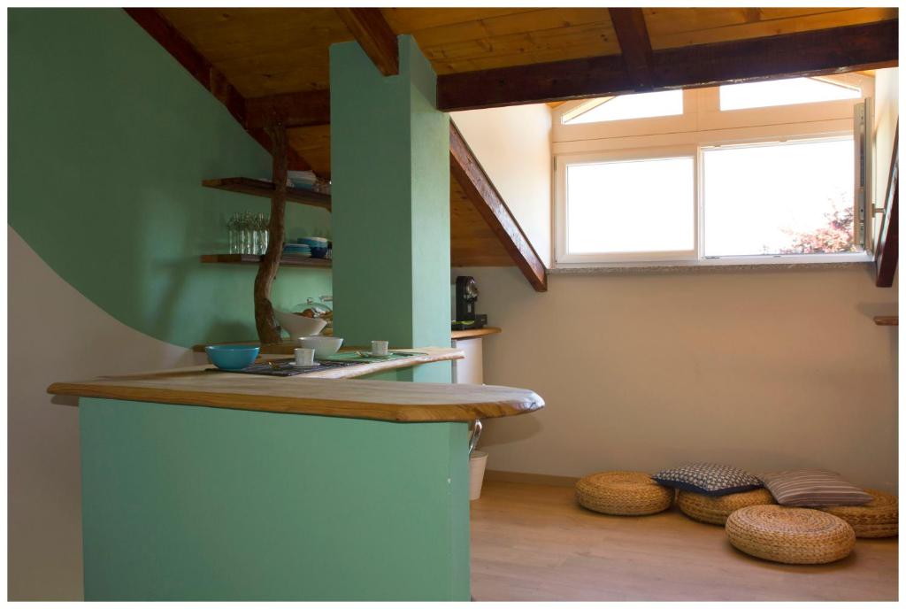 Kuchyň nebo kuchyňský kout v ubytování B&B Casa Danoi