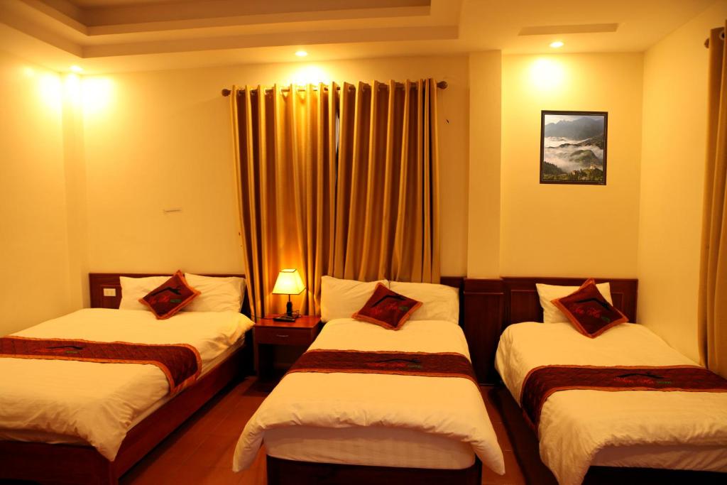 Krevet ili kreveti u jedinici u objektu Son Ha Hotel SAPA