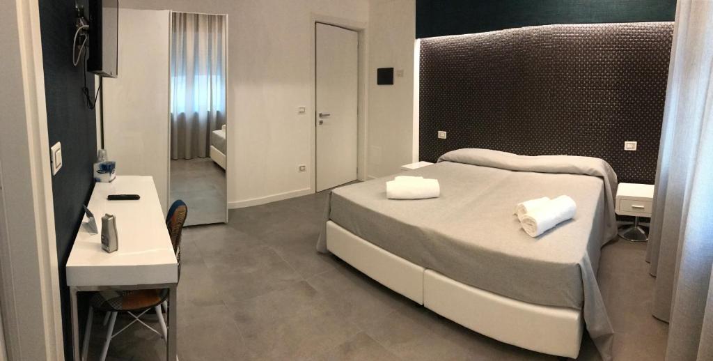Postel nebo postele na pokoji v ubytování Calamo-Residence- B&B