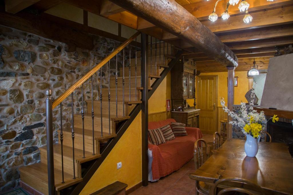 Posezení v ubytování La Casina de Terobe