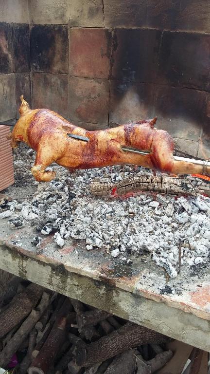 Gril dostupný pro hosty v bed and breakfast