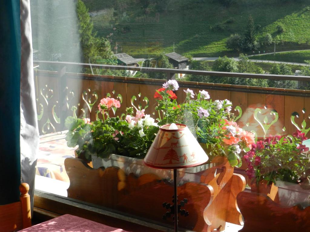 Balkón nebo terasa v ubytování Chalet-Hôtel du Borderan