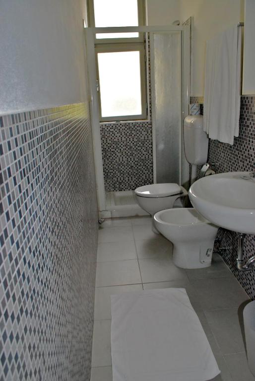 Koupelna v ubytování Hotel Domodossola