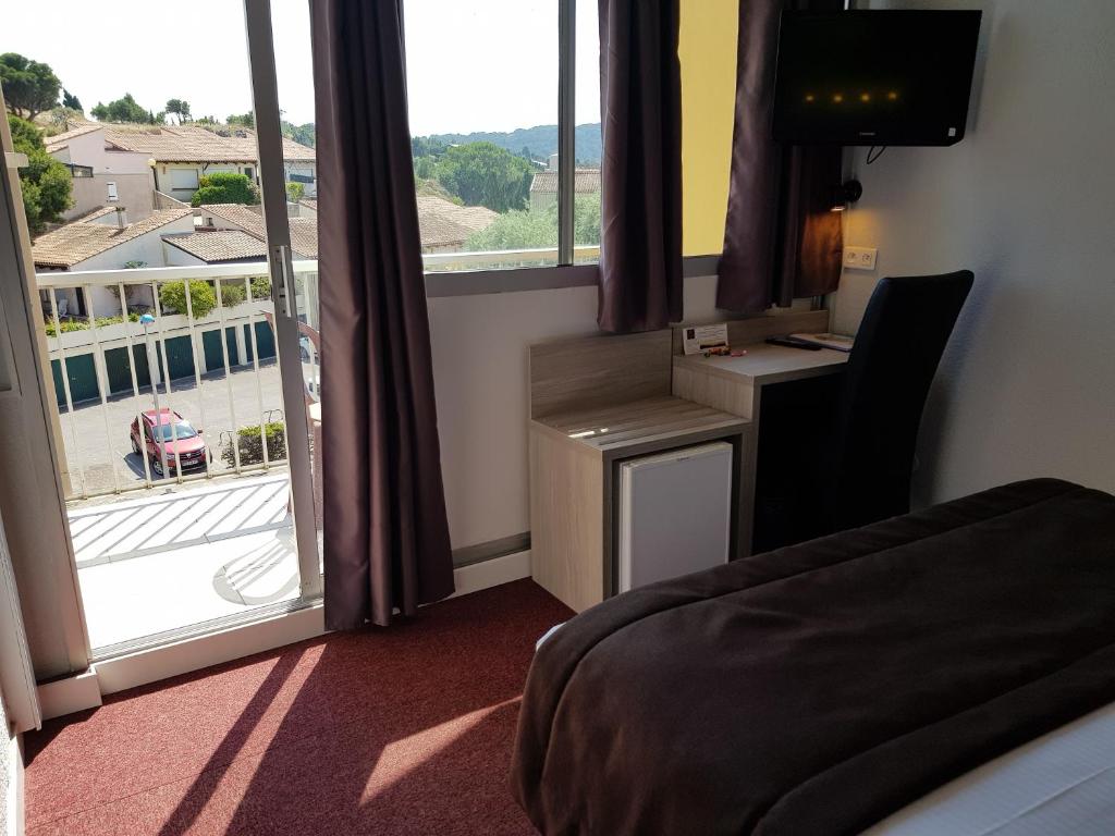 Posezení v ubytování Hôtel Port Beach