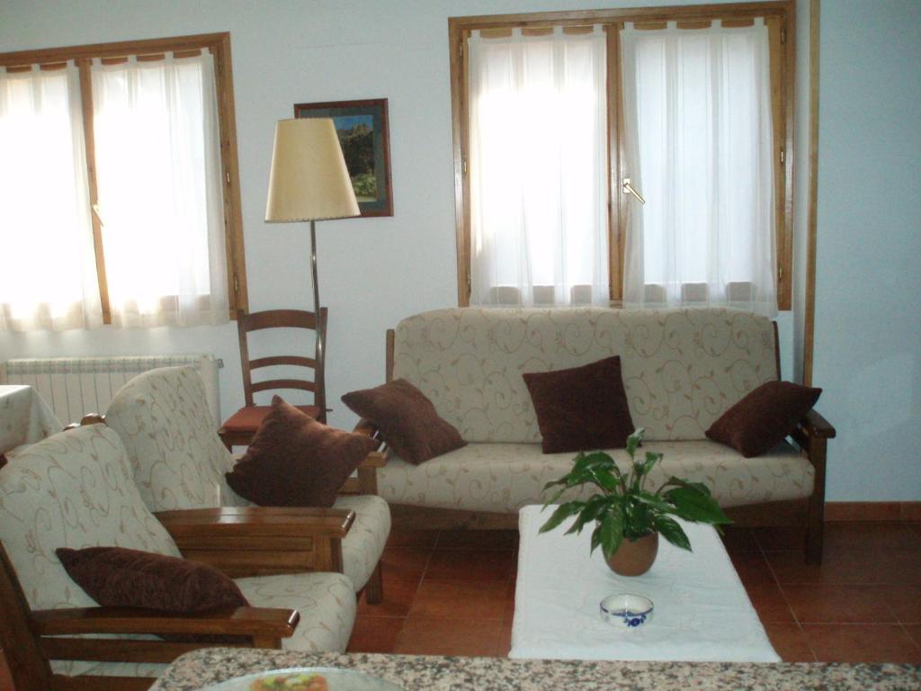 Posezení v ubytování Casa Font de Seuri