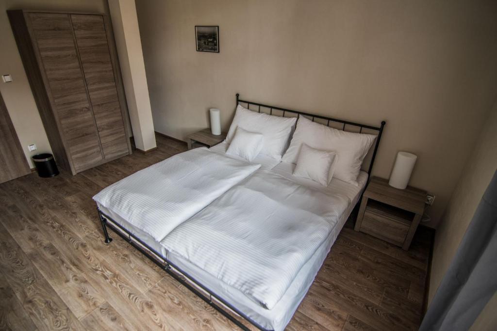 Postel nebo postele na pokoji v ubytování Pension Viktorin