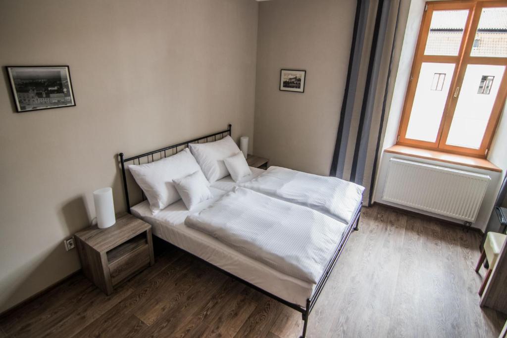 Postel nebo postele na pokoji v ubytování Pension Viktorin