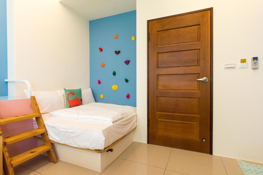 Postel nebo postele na pokoji v ubytování Fruit B&B
