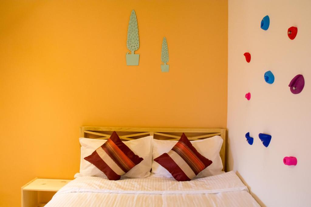Postel nebo postele na pokoji v ubytování Fruit B&B