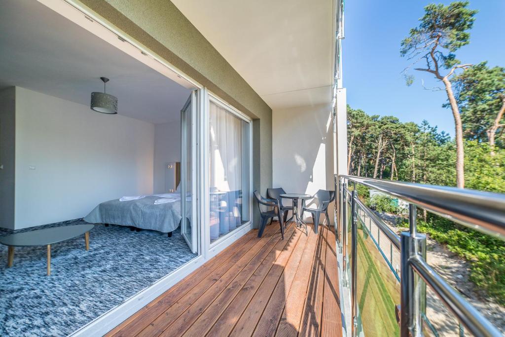 Balkón nebo terasa v ubytování WYDMA Resort Medi & SPA - Normobaria