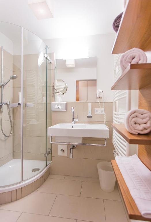 Koupelna v ubytování Hotel Bacher Asitzstubn