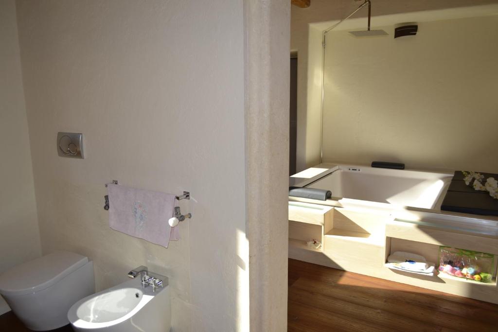 Kúpeľňa v ubytovaní Casale La Rocchetta