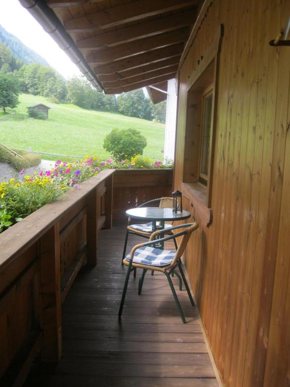 Balkón nebo terasa v ubytování Haus Reiterer