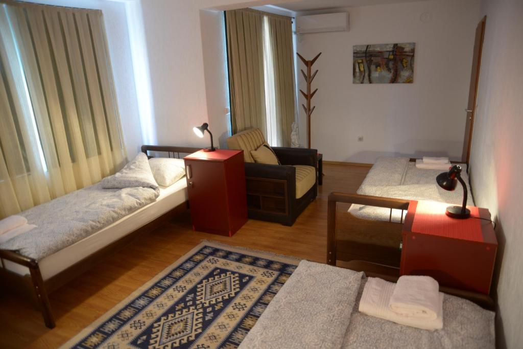 Postel nebo postele na pokoji v ubytování Hostel Tuba