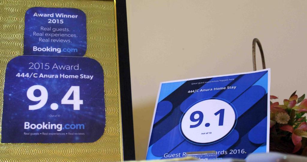 Certifikát, hodnocení, plakát nebo jiný dokument vystavený v ubytování Anura Home Stay