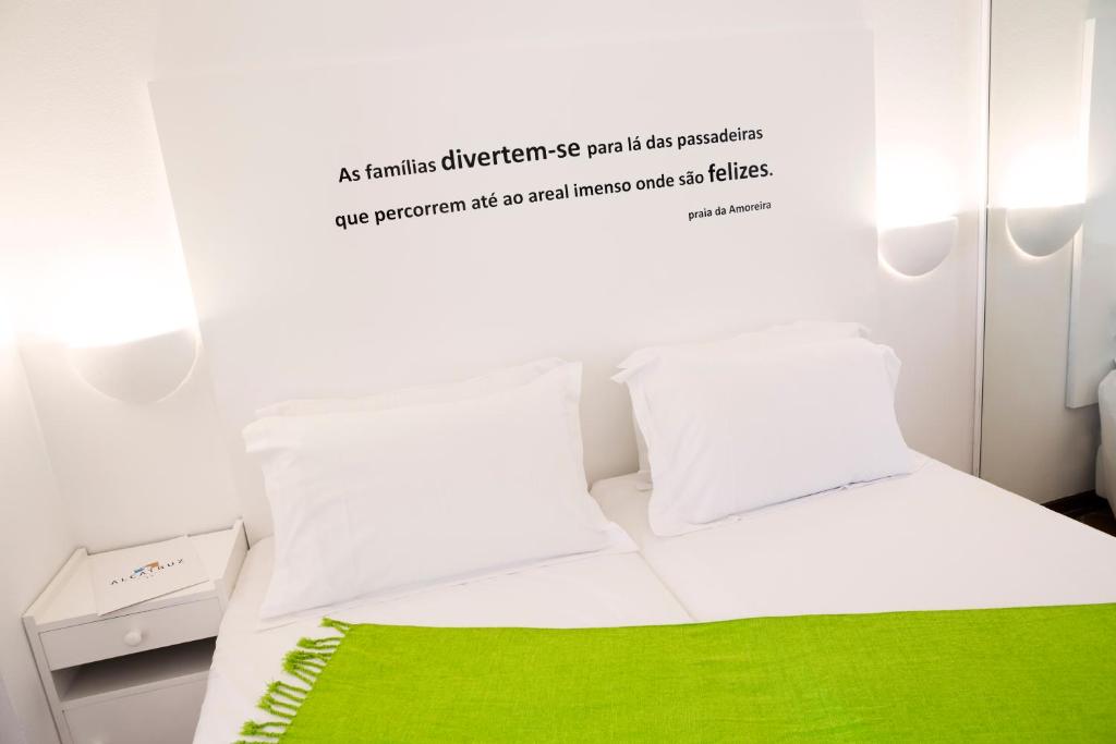 Cama o camas de una habitación en Hotel Alcatruz