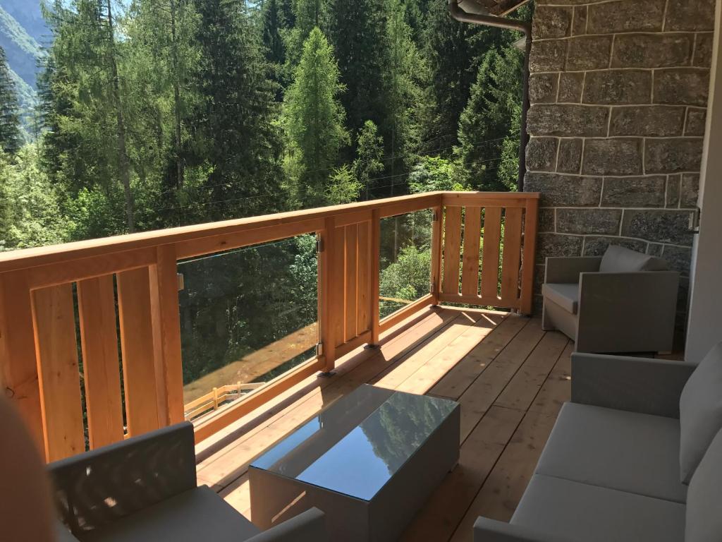 Balkón nebo terasa v ubytování Hotel Le Cime