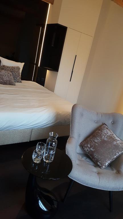 Postel nebo postele na pokoji v ubytování B&B For 2-Wellness For 2