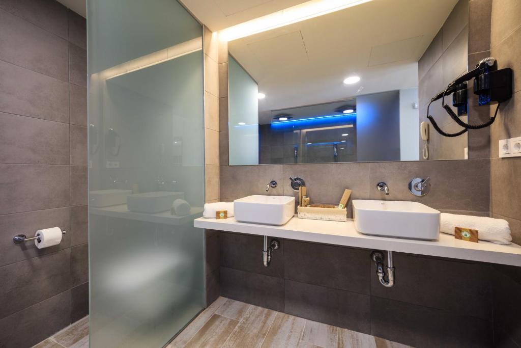 Koupelna v ubytování Hotel Levante