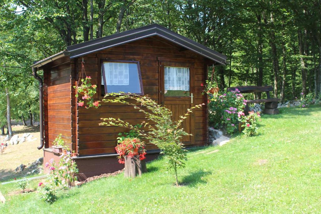 Zahrada ubytování Apartments Bramado